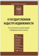 Комментарий к Федеральному закону от 24 июля 2007 г. №221-ФЗ «О государственном кадастре недвижимости»