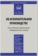 Комментарий к Федеральному закону от 2 октября 2007 г. № 229-ФЗ «Об исполнительном производстве» (постатейный)