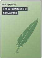 Все о настойках и бальзамах