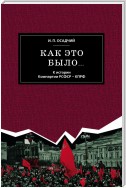 Как это было… К истории Компартии РСФСР – КПРФ