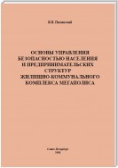 Основы управления безопасностью населения и предпринимательских структур жилищно-коммунального комплекса мегаполиса