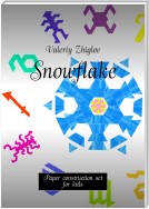 Snowflake. Paper construction set for kids