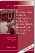 Research-Driven Practice in Student Affairs