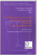 Les littératures africaines de langue francaise à l'époque de la postmodernité