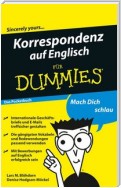 Korrespondenz auf Englisch für Dummies Das Pocketbuch