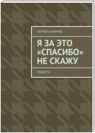 Я за это «спасибо» не скажу. Повесть