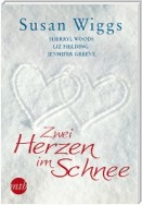 Zwei Herzen im Schnee