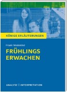 Frühlings Erwachen von Frank Wedekind. Textanalyse und Interpretation mit ausführlicher Inhaltsangabe und Abituraufgaben mit Lösungen.