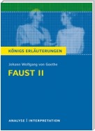 Faust II von Johann Wolfgang von Goethe. Textanalyse und Interpretation mit ausführlicher Inhaltsangabe und Abituraufgaben mit Lösungen.