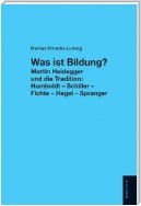 Was ist Bildung?