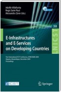 E-Infrastructures and E-Services on Developing Countries