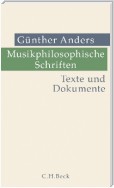 Musikphilosophische Schriften