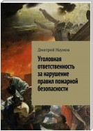 Уголовная ответственность за нарушение правил пожарной безопасности