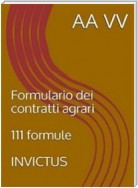 Formulario dei contratti agrari