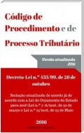 Código de Procedimento e de Processo Tributário 2016