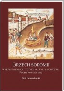 Grzech sodomii w przestrzeni politycznej, prawnej i społecznej Polski nowożytnej