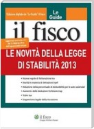 Le Novità della legge di stabilità 2013