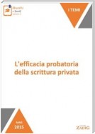 L'efficacia probatoria della scrittura privata