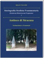 Antioco di Siracusa. Testimonianze e Frammenti