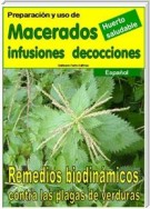 Preparación y uso de  MACERADOS, INFUSIONES, DECOCCIONES