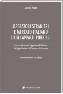 L'accesso degli operatori stranieri al mercato italiano degli appalti pubblici