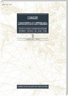 L'Analisi Linguistica e Letteraria 2007-2