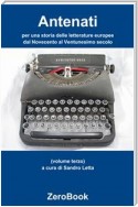 Antenati: per una storia delle letterature europee: dal Novecento al Ventunesimo secolo