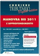 Manovra Bis 2011 - L'Approfondimento