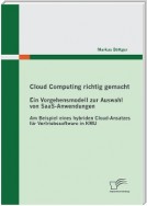 Cloud Computing richtig gemacht: Ein Vorgehensmodell zur Auswahl von SaaS-Anwendungen