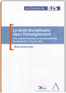 Le droit disciplinaire dans l'enseignement