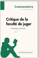 Critique de la faculté de juger de Kant - Analytique du beau (Commentaire)