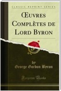 Œuvres Complètes de Lord Byron