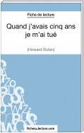 Quand j'avais cinq ans je m'ai tué d'Howard Buten (Fiche de lecture)