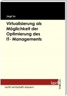 Virtualisierung als Möglichkeit der Optimierung des IT- Managements