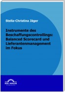 Instrumente des Beschaffungscontrollings: Balanced Scorecard und Lieferantenmanagement im Fokus