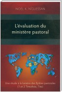 L'évaluation du ministère pastoral