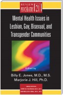 Mental Health Issues in Lesbian, Gay, Bisexual, and Transgender Communities