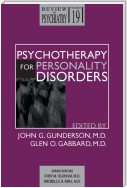 Psychotherapy for Personality Disorders