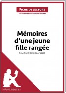 Mémoires d'une jeune fille rangée de Simone de Beauvoir (Fiche de lecture)