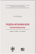 Пределы автономии воли в корпоративном праве: краткий очерк