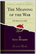 The Meaning of the War
