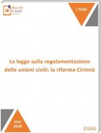 La legge sulla regolamentazione delle unioni civili: la riforma Cirinnà