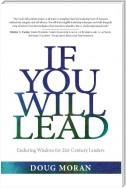 If You Will Lead