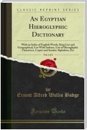 An Egyptian Hieroglyphic Dictionary