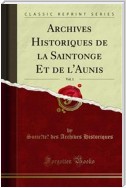 Archives Historiques de la Saintonge Et de l'Aunis