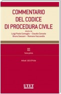 Commentario del Codice di procedura civile. III. Tomo primo - artt. 163-274 bis