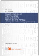 Социокультурное пространство современного российского города (на материале анализа города Красноярска)