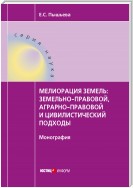 Мелиорация земель: земельно-правовой, аграрно-правовой и цивилистический подходы