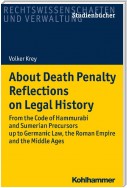 About Death Penalty. Reflections on Legal History