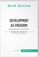 Book Review: Development as Freedom by Amartya Sen
